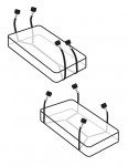 Fetish Fantasy Wraparound Mattress Restraints