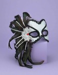 Half Mask Karneval Silver