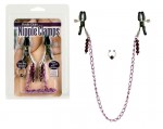 Nipple Clamps Purple Chain